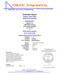 PR INSTL DOCS FL11751 R5 II 5 S2000 032ALUM STEELDECK EVALREPORT
