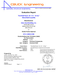 PR Instl Docs FL11815 R5 II 4 21-414.4 EndWallPanel-23Ga-S3S-ER-ds