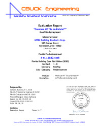 PR Instl Docs FL11842 R8 II 4 Premium HT EVALREPORT