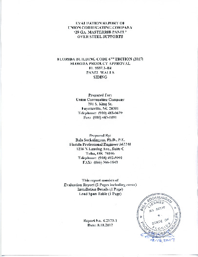 PR INSTL DOCS FL9557 R4 II EVALUATIONREPORTC2173 1