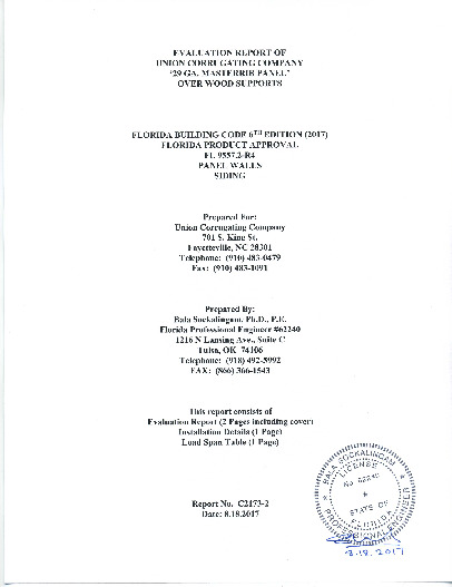 PR Instl Docs FL9557 R4 II EvaluationReportC2173 2