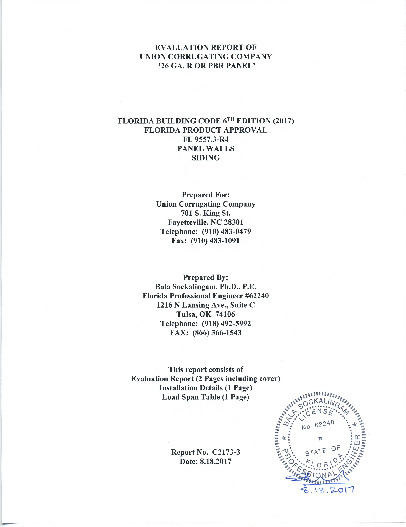 PR Instl Docs FL9557 R4 II EvaluationReportC2173 3