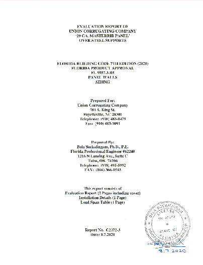 PR Instl Docs FL9557 R5 II EvaluationReportC2372 3