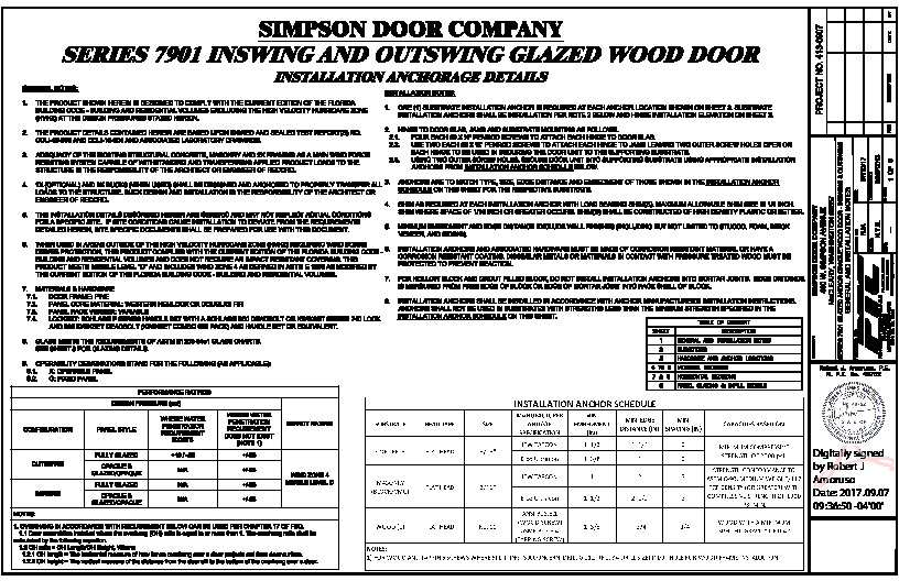 PR Instl Docs FL9668 R8 II SIMP0013 Rev0 Series7901 SHD Glazed Opaque ss