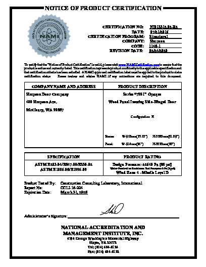 PR CERTIFICATE FL9668 R9 C CAC NI013312.02-R2
