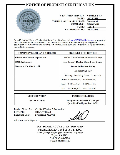 PR CERTIFICATE FL9845 R6 C CAC NI009125A-R3