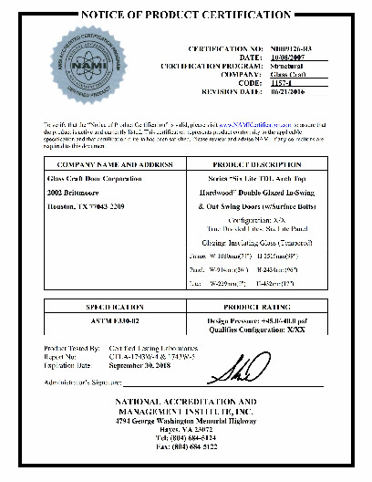 PR CERTIFICATE FL9845 R6 C CAC NI009126-R3
