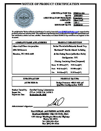PR CERTIFICATE FL9845 R7 C CAC NI009127-R4
