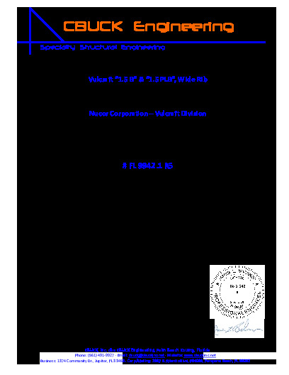 PR TECH DOCS FL9942 R5 AE 1 1.5B,PLB STEELROOFDECK R5 EVALREPORT