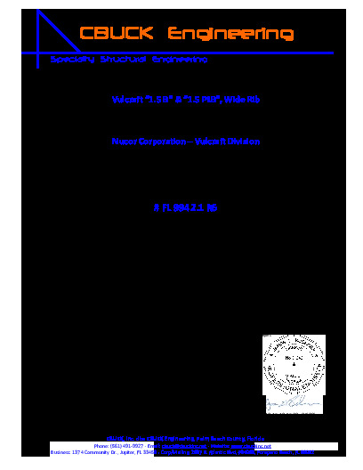 PR Instl Docs FL9942 R7 II 1 1.5B,PLB SteelRoofDeck EVALREPORT