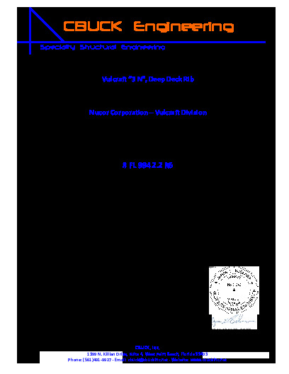 PR Instl Docs FL9942 R7 II 2 3N SteelRoofDeck  EVALREPORT