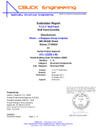 PR Instl Docs FL12228 R5 II 1 F12-2 20-22G Wall EVALREPORT