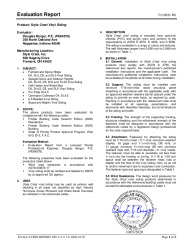 PR TECH DOCS FL12231 R5 AE EVALUATION REPORT STC111111-8
