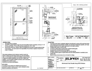 PR INSTL DOCS FL12290 R11 II BRICKMOULD VINYL DH DP50 INSTALLS 38X74 11-22-16 AS-TEST