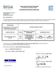 PR CERTIFICATE FL12290 R15 C CAC R-PG50-42X57 FIN FINLESS NEW