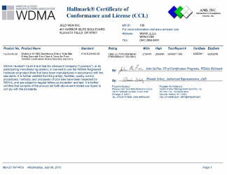 PR CERTIFICATE FL12313 R7 C CAC 130-H-740.00