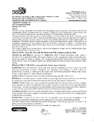 PR CERTIFICATE FL12316 R7 C CAC 18011809 ALUMINUM FANS