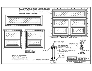 PR INSTL DOCS FL12398 R10 II 4000 TWIN SINGLE HUNG WITH 4000 TRANSOM INSTALLATION INSTRUCTIONS-MODEL