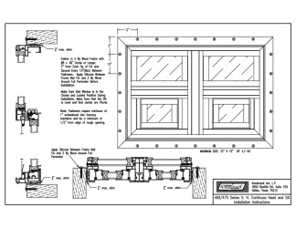 PR Instl Docs FL12398 R5 II 400-475 Series S. H. Cont. Head and Sill Installation Instructions-Model