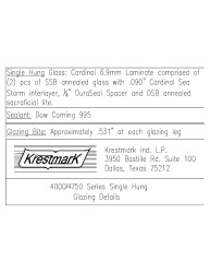PR INSTL DOCS FL12398 R9 II 4000-4750 SERIES S.H.GLAZING DETAILS