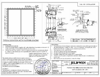 PR Instl Docs FL12425 R8 II PG35 Sliding Patio Door Installation Instructions