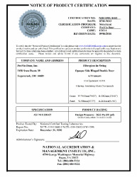 PR CERTIFICATE FL12463 R10 C CAC NI011595.10-R1