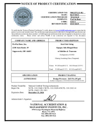 PR CERTIFICATE FL12463 R13 C CAC NI011572.11-R2