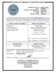 PR CERTIFICATE FL12463 R15 C CAC NI011572.15-R3