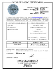 PR CERTIFICATE FL12463 R15 C CAC NI011595.07-R3