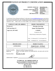 PR CERTIFICATE FL12463 R17 C CAC NI011595.01-R3