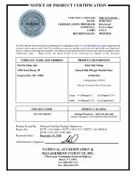 PR CERTIFICATE FL12463 R9 C CAC NI011572.25-R2