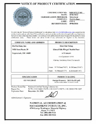 PR CERTIFICATE FL12463 R9 C CAC NI011572.27-R1