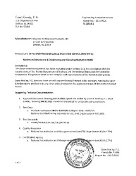 PR TECH DOCS FL12519 R4 AE FL12519.2 ENGINEERING EVAL 2015-0016