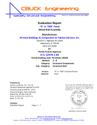 PR Instl Docs FL12575 R4 II 1 RPanel WallPanel EVALREPORT