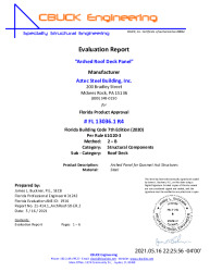 PR Instl Docs FL13036 R4 II 1 21-414.1 ArchRoof-QuonsetHut-Steel ER.2-ds