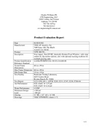 PR TECH DOCS FL13269 R3 AE YFW 400 TU ENG EVALUATION REPORT