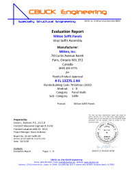 PR Instl Docs FL13275 R4 II 01 Soffit Panels EVALREPORT