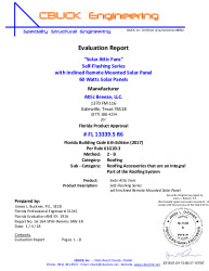 PR Instl Docs FL13339 R8 II 5-7 Attic Breeze-SPAF Panel Remote Inclined EvalReport