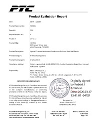 PR TECH DOCS FL13385 R4 AE PER 2204 REV3 EXPOSED FASTENER PERFORATED METAL WALL PANEL WITHAPPENDICES SS