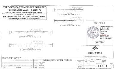 PR Instl Docs FL13385 R5 II AluminumExposedFastenerWallPanels InstallDwg Issue1 ss