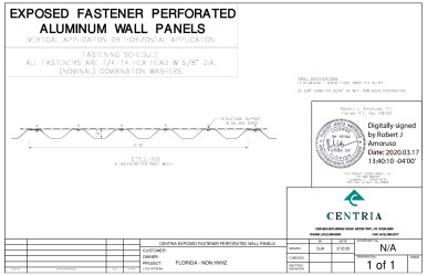 PR Instl Docs FL13385 R5 II Exposed Fastener Perforated Wall Non HVHZ ss