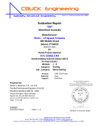 PR Instl Docs FL13442 R3 II 1 SRR SteelOnSteelDeck EVALREPORT