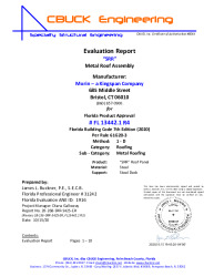 PR Instl Docs FL13442 R4 II 1 SRR SteelOnSteelDeck EVALREPORT