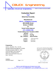 PR Instl Docs FL13442 R4 II 4 SLR AlumOnSteelDeck EVALREPORT
