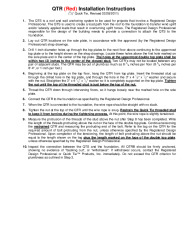 PR Instl Docs FL13468 R6 II QTR Installation Instructions-REVISED 02-28-2011