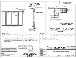 PR Instl Docs FL13558 R10 II D1000206 - Aurora FG ISW Glazed Impact OXXO (12-0x8-0) 1 3-4 Panel WZ3 FBC Installs 10-17-22 SEALED