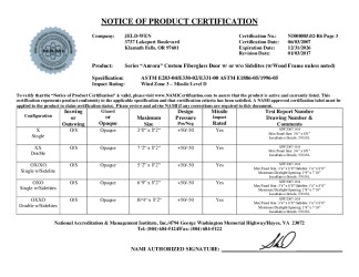 PR CERTIFICATE FL13558 R8 C CAC NI008085.02-R6