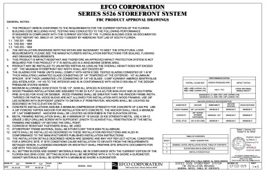 PR Instl Docs FL13599 R3 II EFCO-019 REV0 SERIES S526 ss