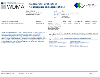 PR CERTIFICATE FL13700 R7 C CAC 130-H-729.03