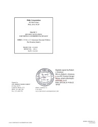 PR Instl Docs FL13813 R5 II Pella Report No  0503-01 (PER 1658) ss